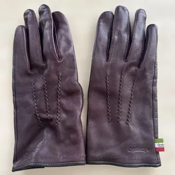 Orobianco 다크 퍼플 가죽 장갑 [ 시착만 한 상품 ]