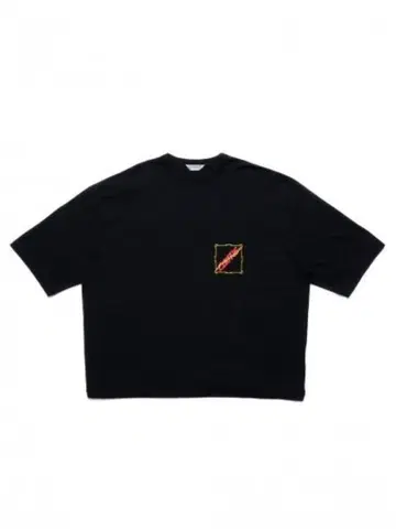 COOTIE (프린트 오버 사이즈 반팔 TEE) Black M 사이즈