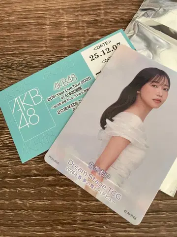 AKB48 20주년 콘서트 입장 혜택 사시하라 리노 한정판 카드