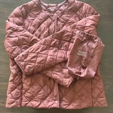 유니클로 웜 패디드 퀼팅 자켓 M 와인