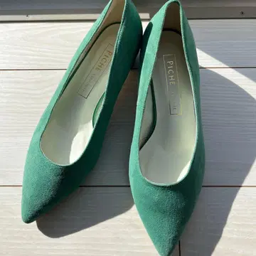 PICHE ABAHOUSE 그린 스웨이드 펌프스
