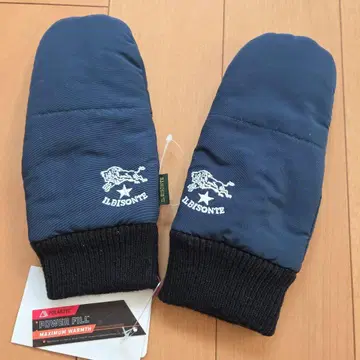 IL BISONTE 네이비 미튼 장갑