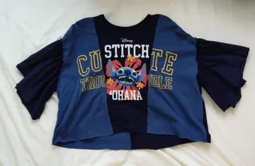 디즈니 스티치 반팔 T셔츠 프리 사이즈