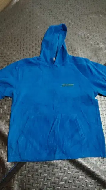 PIKO 후드 부착 후드티 파랑