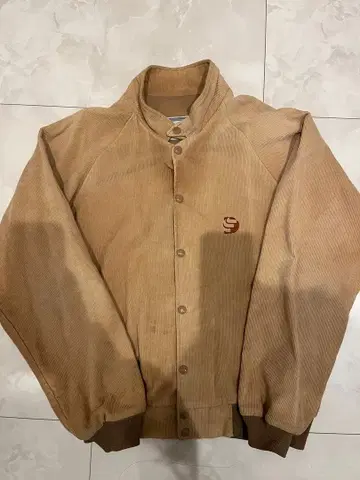 구제 코듀로이 자켓 베이지 미국제