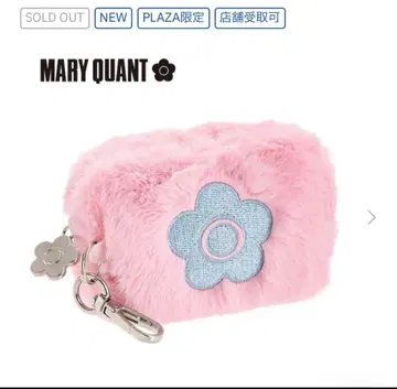 PLAZA 마리콴트 카라비너 포함 파우치 핑크