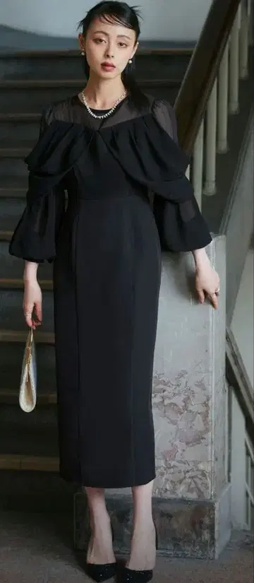 루이엘 부티크 원피스 긴팔 드레스 사이즈 L