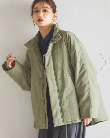 studio CLIP 스탠드 칼라 미들 코트