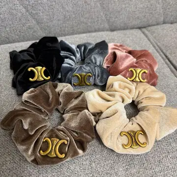 벨벳 머리끈 5개 세트
