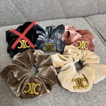 벨벳 머리끈 4개 세트