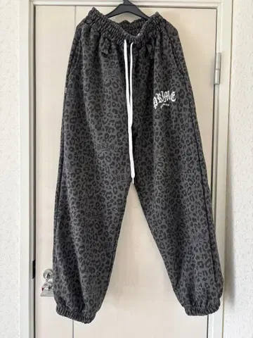 PRIMEMEMBERS LeopardWideJoggers Black