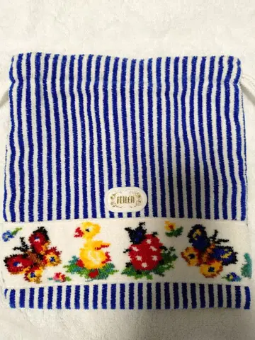 FEILER 스트라이프 복조리 파우치