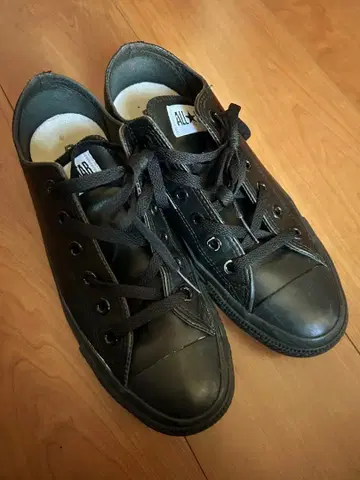 [ converse ] ALL STAR 가죽 스니커즈 블랙 25.5cm