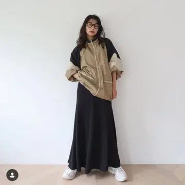 CREDONA 집업 나일론 자켓 베이지