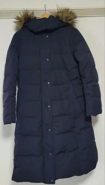 유니클로 다운 롱 코트 XL 네이비