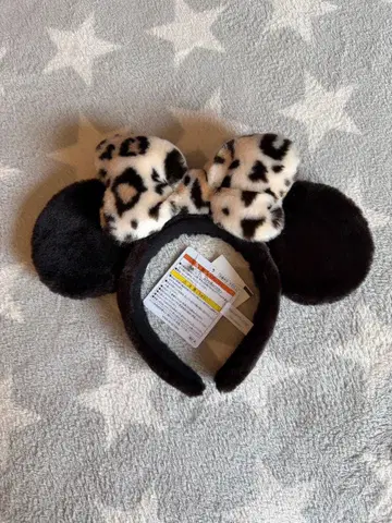 미니 레오파드 무늬 머리띠 디즈니 새상품 레오파드
