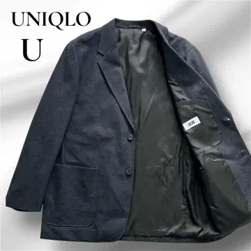 UNIQLO U 테일러드 자켓 울 블렌드 그레이