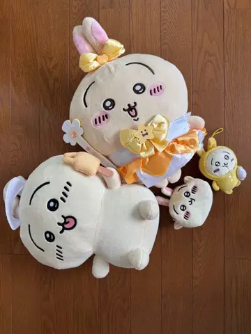 [미사용 새상품] 치이카와 토끼 봉제 인형 마스코트 파우치 묶음 판매