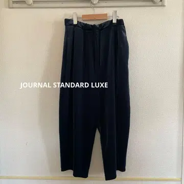 새상품급 JOURNAL STANDARD LUXE 벨로아 이지 커브 팬츠