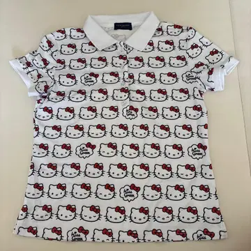 KISS ON THE GREEN 헬로키티 피케 셔츠