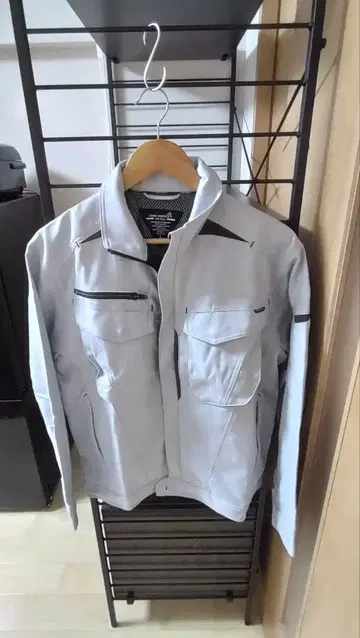 실버 그레이 작업용 자켓, 팬츠 세트