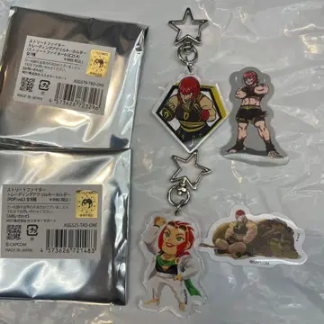 스트리트 파이터 아크릴 키링 2개
