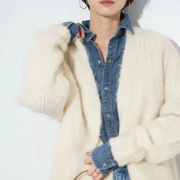 Plage ALPACA MOHAIR LOOSE 가디건