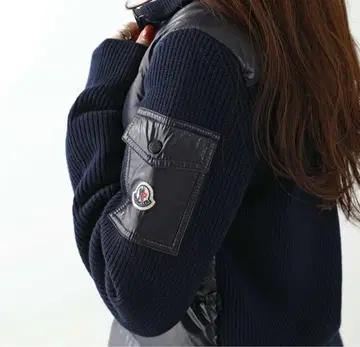 네이비 다운 자켓 몽블랑