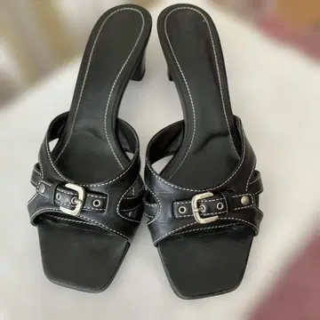 블랙 스트랩 샌들 24.5cm