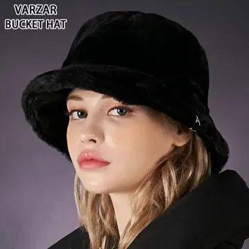 미사용 새상품 바자르 퍼 버킷햇