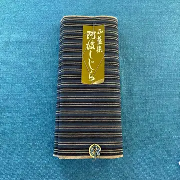 정네이비 나염 아와 시지라 옷감