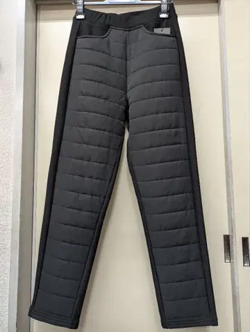 겨울 상품 TRUBE 충전솜 퀼팅 속기모 슬림 실루엣 팬츠