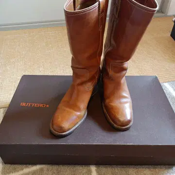 BUTTERO 브라운 롱 부츠 37