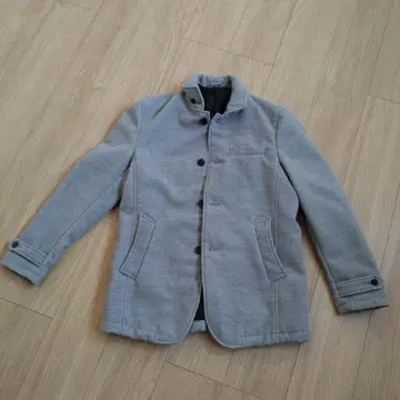 m.f.editorial 그레이 버튼 부착 자켓 M