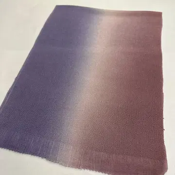 새상품 순수 실크 오비 장식 천  크레이프 원단 수제 염색 이색