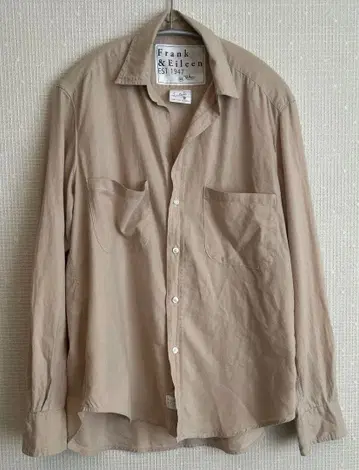 론 헤르만 별주 Frank & Eileen 베이지 긴팔 셔츠 XS
