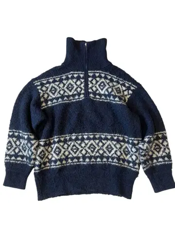 beauty&youth 페어아일 하프 지퍼 니트