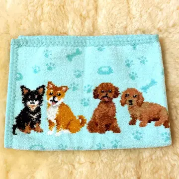 페일러 게스트 타월 마이큐트퍼피 도그 강아지 패턴