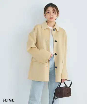 [ 새상품급 ] BASEMENT 리버 미들 코트 베이지