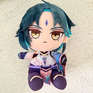 원신 쇼 앉아 봉제 인형