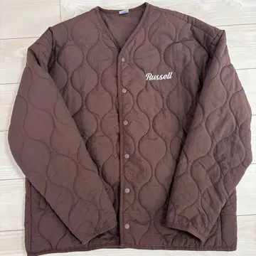 Russell XL 퀼팅 자켓 브라운