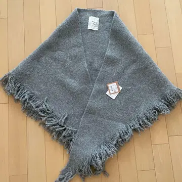 안나 리 프린지 머플러 스톨 그레이 사이즈 F