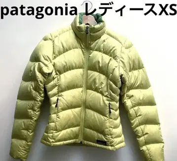 patagonia 다운 자켓 옐로우 컬러에 가까운 옐로우 그린