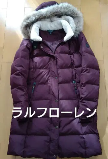 로렌 랄프 로렌 후드 부착 다운 코트 다운 자켓