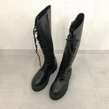 NOFALL FLICKA 트랙 밑창 레이스업 롱 부츠 [ L ]