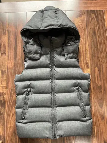 새상품급 EDIFICE 에디피스 M 다운 베스트 울 다운 80% 그레이