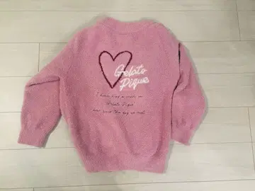 gelato pique 젤라피케 자카드 가디건 발렌타인 핑크