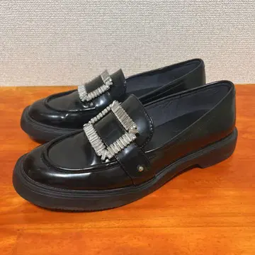 르탈론 스퀘어 버클 로퍼 블랙 24cm