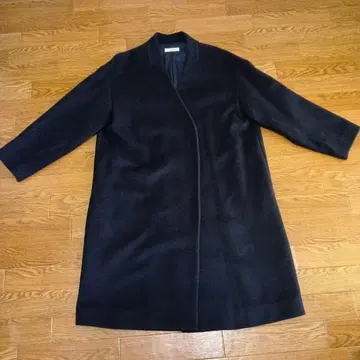 JOURNALSTANDARD relume 네이비 노카라 롱 코트