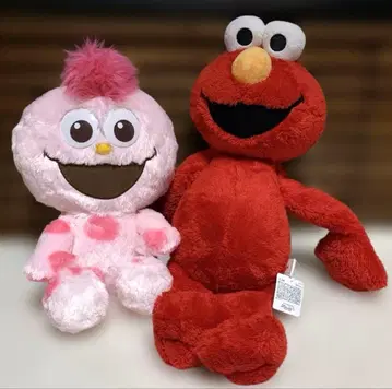 [ USJ 세서미 스트릿 ] 모피 엘모 봉제 인형 2체 세트